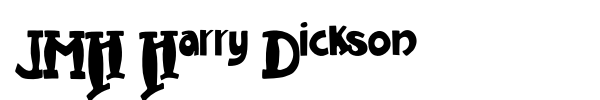 JMH Harry Dickson font preview